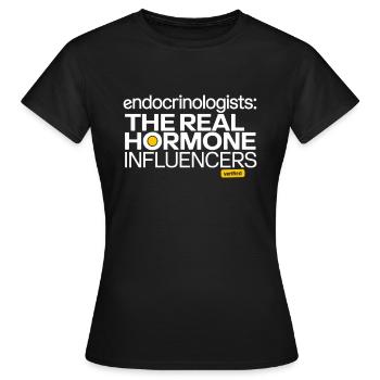 Science médicale pour l’endocrinologie - T-shirt Femme - noir - Devant - AI Model Female 172 dark (172cm)