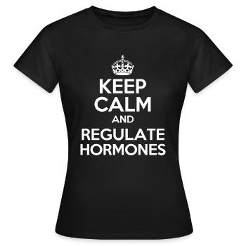 Science médicale pour l’endocrinologie - T-shirt Femme - noir - Devant - AI Model Female 172 dark (172cm)