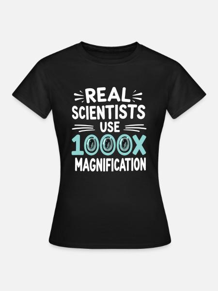 Microscope Enthusiast Lab Technician Science - Frauen T-Shirt - Schwarz