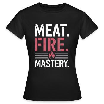 Ernährung Auf Fleischfresser-ernährung Auf Der - Frauen T-Shirt - Schwarz - Vorne - AI Model Female 172 dark (172cm)