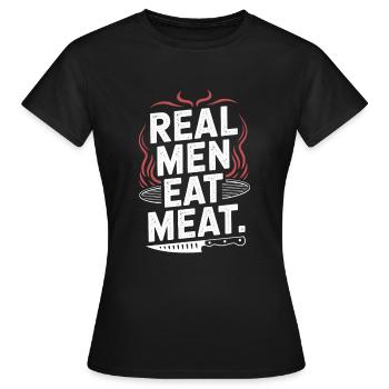 Ernährung Auf Fleischfresser-ernährung Auf Der - Frauen T-Shirt - Schwarz - Vorne - AI Model Female 172 dark (172cm)