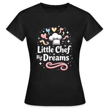 Candidat Junior en Boulangerie Jeune Chef Boulangerie - T-shirt Femme - noir - Devant - AI Model Female 172 dark (172cm)