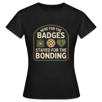 Dad Girl Scout Leader Proud Troop Support Scout - Frauen T-Shirt - Schwarz - Vorne - AI Model Female 172 dark (172cm)