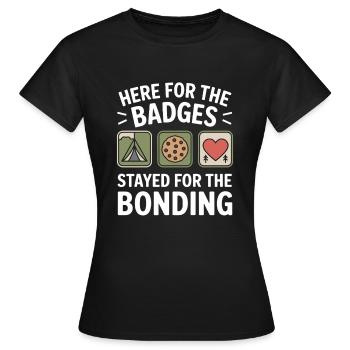 Dad Girl Scout Leader Proud Troop Support Scout - Frauen T-Shirt - Schwarz - Vorne - AI Model Female 172 dark (172cm)