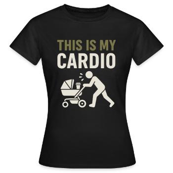 Crèche Papa Paternité Fierté - T-shirt Femme - noir - Devant - AI Model Female 172 dark (172cm)