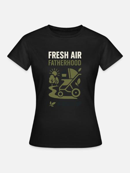 Kinderzimmervater Vaterschaft Pride - Frauen T-Shirt - Schwarz