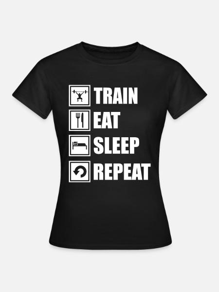 Fitness Sport - Frauen T-Shirt - Schwarz