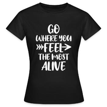 Travel Travel - Women's T-Shirt - black - Front - AI Model Female 172 dark (172cm)