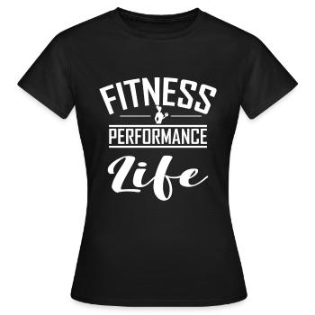 Végétalienne en bonne santé - T-shirt Femme - noir - Devant - AI Model Female 172 dark (172cm)