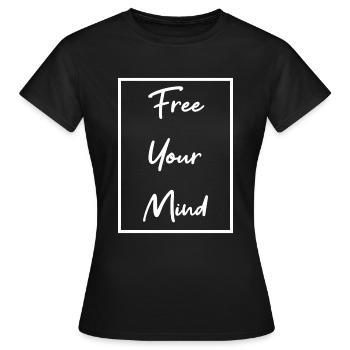 motivation - T-shirt Femme - noir - Devant - AI Model Female 172 dark (172cm)
