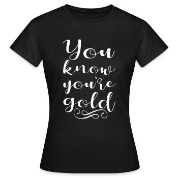 Motivation - T-shirt Femme - noir - Devant - AI Model Female 172 dark (172cm)