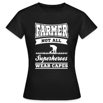 Farmer Farmer Farmer - Women's T-Shirt - black - Front - AI Model Female 172 dark (172cm)