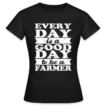 Farmer Farmer Farmer - Women's T-Shirt - black - Front - AI Model Female 172 dark (172cm)