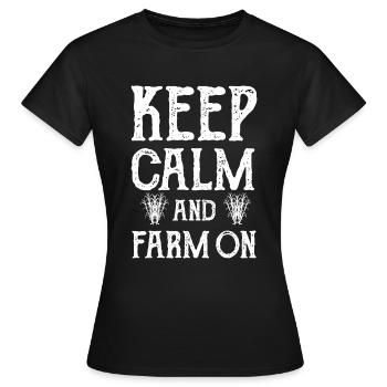 Farmer Farmer Farmer - Women's T-Shirt - black - Front - AI Model Female 172 dark (172cm)
