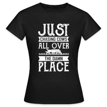 Farmer Farmer Farmer - Women's T-Shirt - black - Front - AI Model Female 172 dark (172cm)