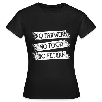 Farmer Farmer Farmer - Women's T-Shirt - black - Front - AI Model Female 172 dark (172cm)