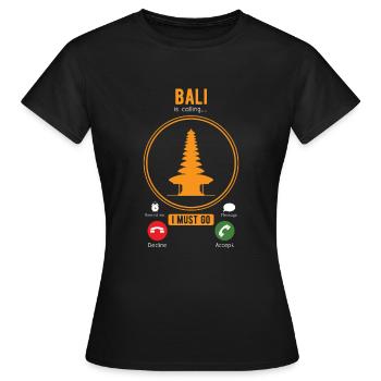 Bali - Frauen T-Shirt - Schwarz - Vorne - AI Model Female 172 dark (172cm)