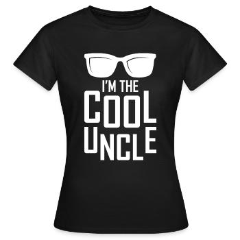 oncle - T-shirt Femme - noir - Devant - AI Model Female 172 dark (172cm)