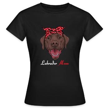 Labrador - Frauen T-Shirt - Schwarz - Vorne - AI Model Female 172 dark (172cm)