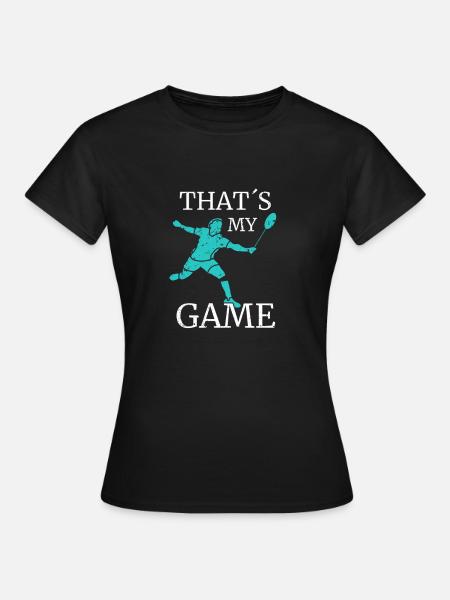 Badminton - Frauen T-Shirt - Schwarz