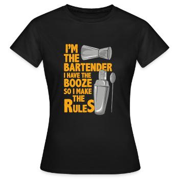 Barkeeper - Frauen T-Shirt - Schwarz - Vorne - AI Model Female 172 dark (172cm)