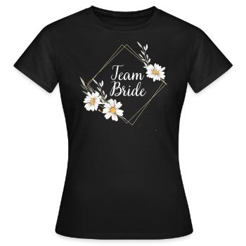 Team Bride | Hen night - Women's T-Shirt - black - Front - AI Model Female 172 dark (172cm)