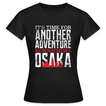 Osaka - Frauen T-Shirt - Schwarz - Vorne - AI Model Female 172 dark (172cm)
