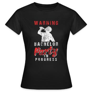 Bachelor Party JGA - Women's T-Shirt - black - Front - AI Model Female 172 dark (172cm)