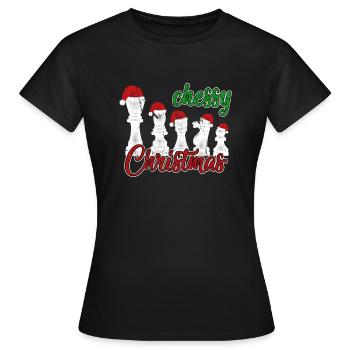 Cadeau cadeau d’échecs idée cadeau - T-shirt Femme - noir - Devant - AI Model Female 172 dark (172cm)