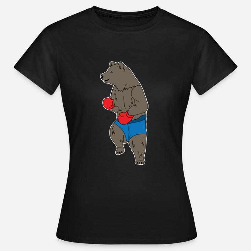 Boxing bear - Women's T-Shirt - black