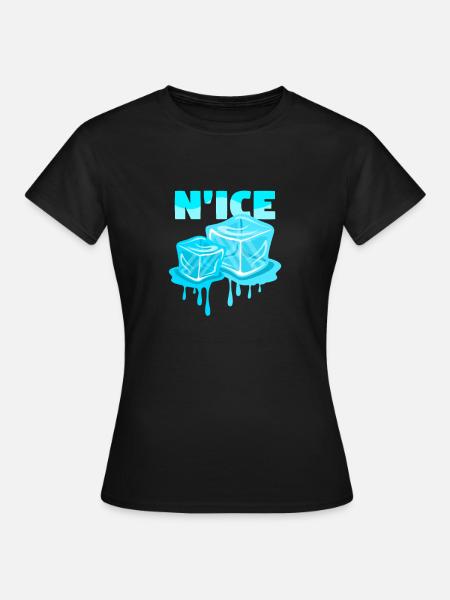 Eis - Frauen T-Shirt - Schwarz