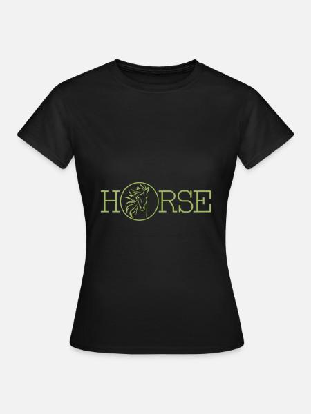 Horse - Pferd - Frauen T-Shirt - Schwarz