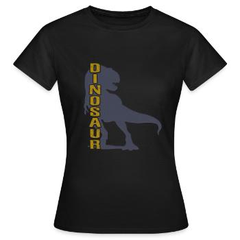 Dinosaure - dinosaures - T-shirt Femme - noir - Devant - AI Model Female 172 dark (172cm)