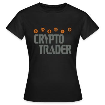 Crypto Trader - T-shirt Femme - noir - Devant - AI Model Female 172 dark (172cm)