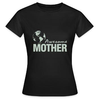 Awesome mother - Awesome mother - Women's T-Shirt - black - Front - AI Model Female 172 dark (172cm)