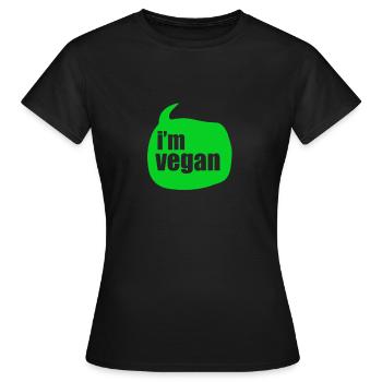 veggie - Women's T-Shirt - black - Front - AI Model Female 172 dark (172cm)