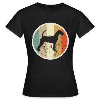 Irische Irish Terrier - Frauen T-Shirt - Schwarz - Vorne - AI Model Female 172 dark (172cm)