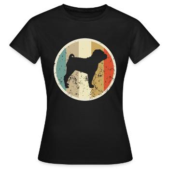 Shar-Pei - Frauen T-Shirt - Schwarz - Vorne - AI Model Female 172 dark (172cm)