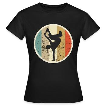 Breakdance Breakdancing Breakdancer - Frauen T-Shirt - Schwarz - Vorne - AI Model Female 172 dark (172cm)