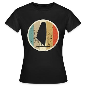 Windsurfen Windsurfer - Frauen T-Shirt - Schwarz - Vorne - AI Model Female 172 dark (172cm)