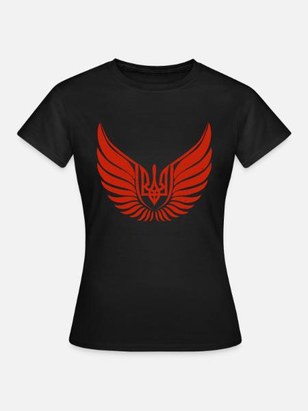 Ukraine Slava Ukraini Eagle Support des armoiries - T-shirt Femme - noir