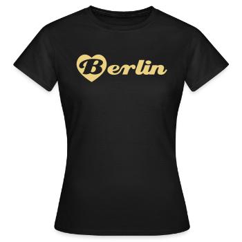 I love Berlin - Frauen T-Shirt - Schwarz - Vorne - AI Model Female 172 dark (172cm)