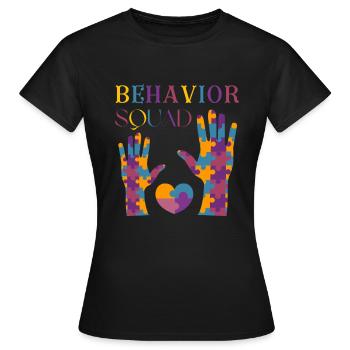 Aba Behavior Squad Applied Behavior Analysis Crew - Women's T-Shirt - black - Front - AI Model Female 172 dark (172cm)