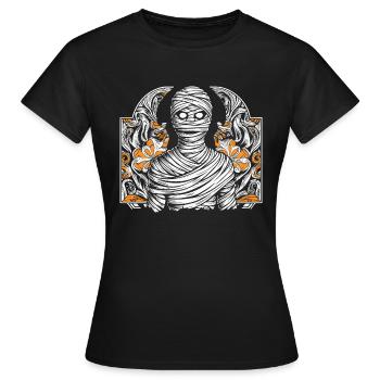 Horror Mumie - Frauen T-Shirt - Schwarz - Vorne - AI Model Female 172 dark (172cm)