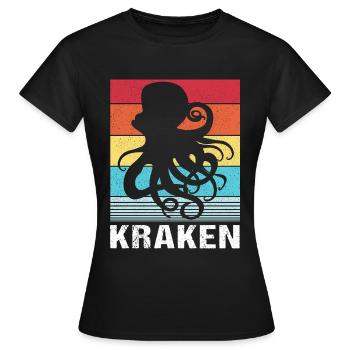 Pieuvre Pieuvre Pieuvre Pieuvre Pieuvre - T-shirt Femme - noir - Devant - AI Model Female 172 dark (172cm)