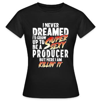 Super Sexy Produzent Produzentin Geschenk - Frauen T-Shirt - Schwarz - Vorne - AI Model Female 172 dark (172cm)