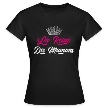 Mom Queen of Mothers Day - Women's T-Shirt - black - Front - AI Model Female 172 dark (172cm)