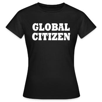 global citizen - Frauen T-Shirt - Schwarz - Vorne - AI Model Female 172 dark (172cm)