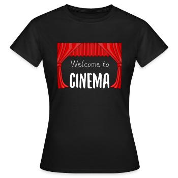 Cinéma - T-shirt Femme - noir - Devant - AI Model Female 172 dark (172cm)