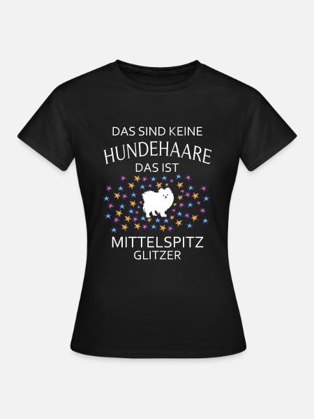 Spitze Deutscher Mittelspitz Hunde Hund - Frauen T-Shirt - Schwarz